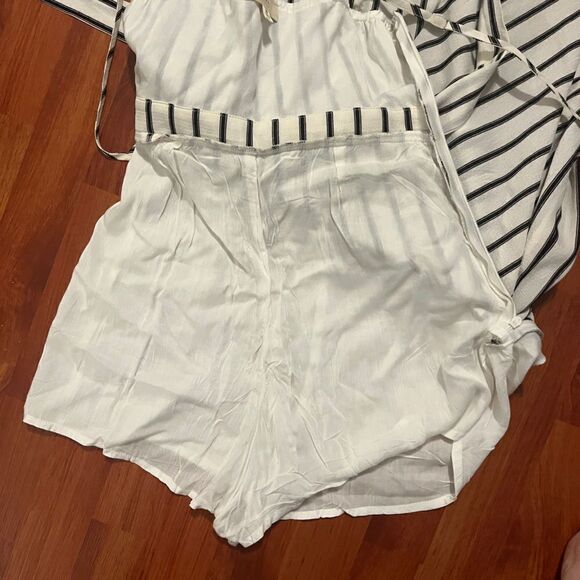 PROMESA striped wide leg jumper. Size M. - Picture 9 of 10